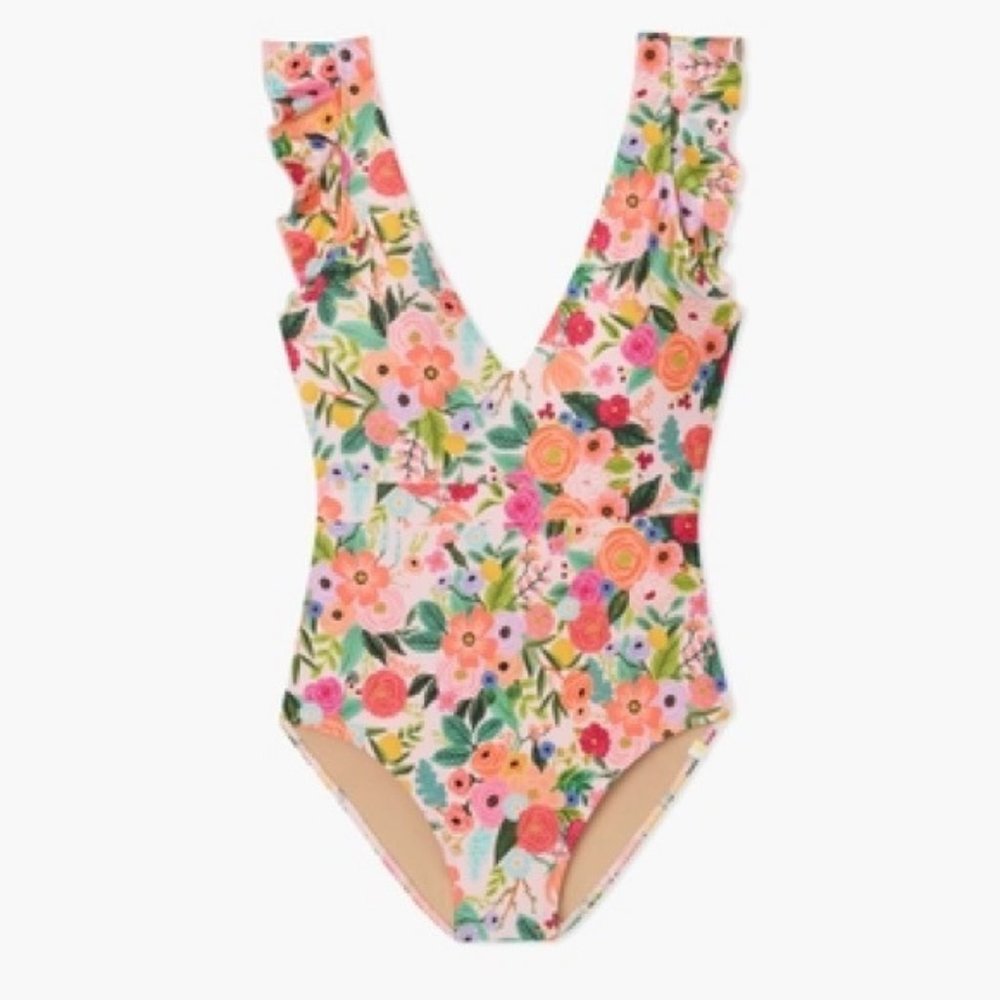 Rifle Paper Co x Summersalt Ruffle Backflip Suit